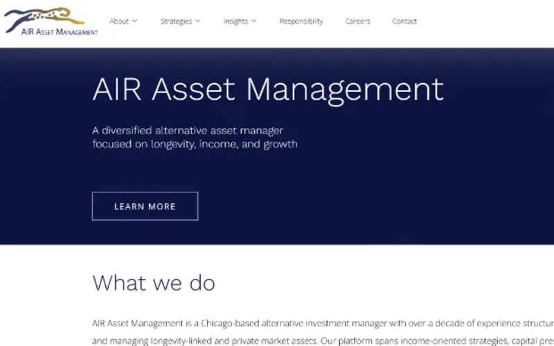 AIR Asset Management homepage