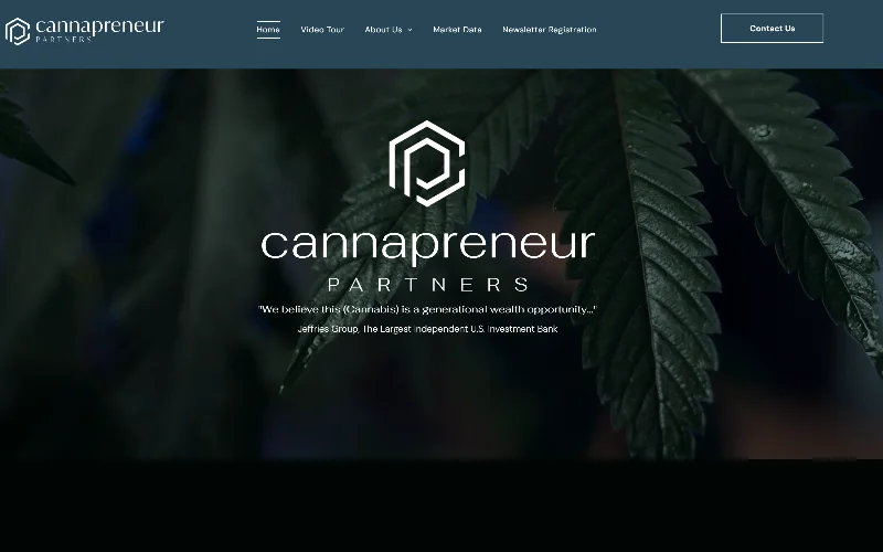CannapreneurPartners.com homepage