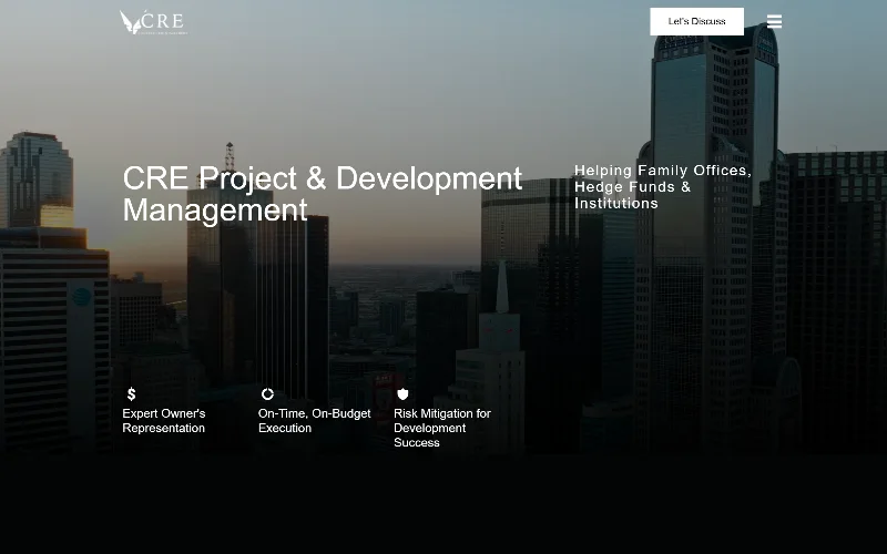 CREConstructionPartners.com homepage
