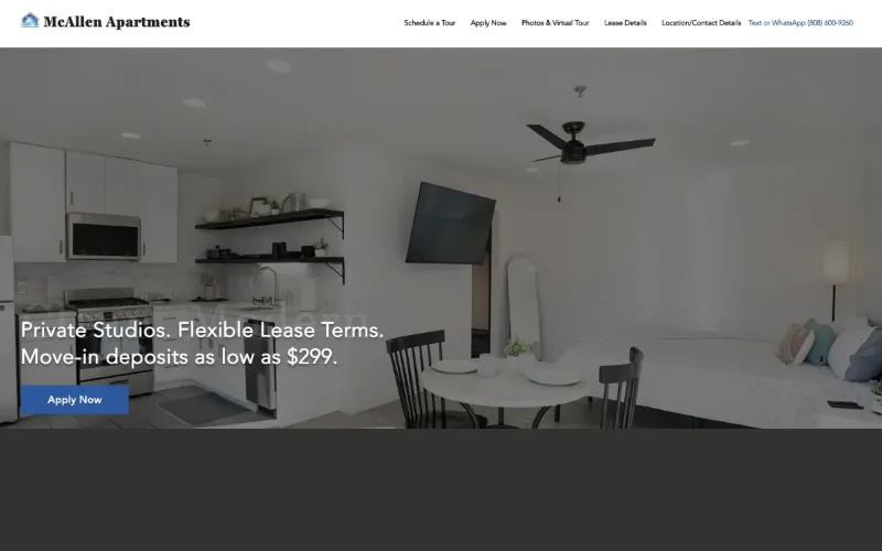 McAllenApartments.com homepage