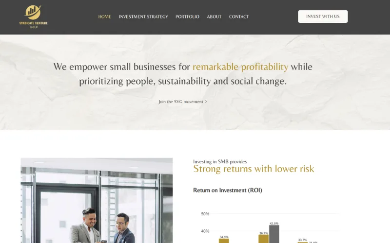 Syndicate Venture Group homepage